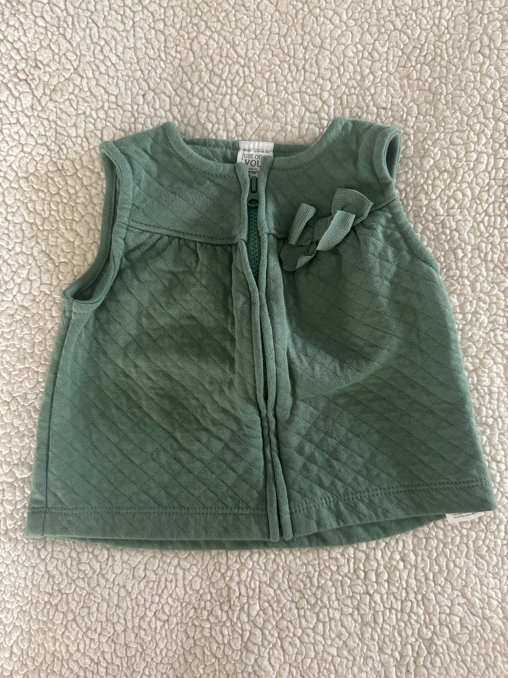 Carter's Quilted Sage Green Baby Vest